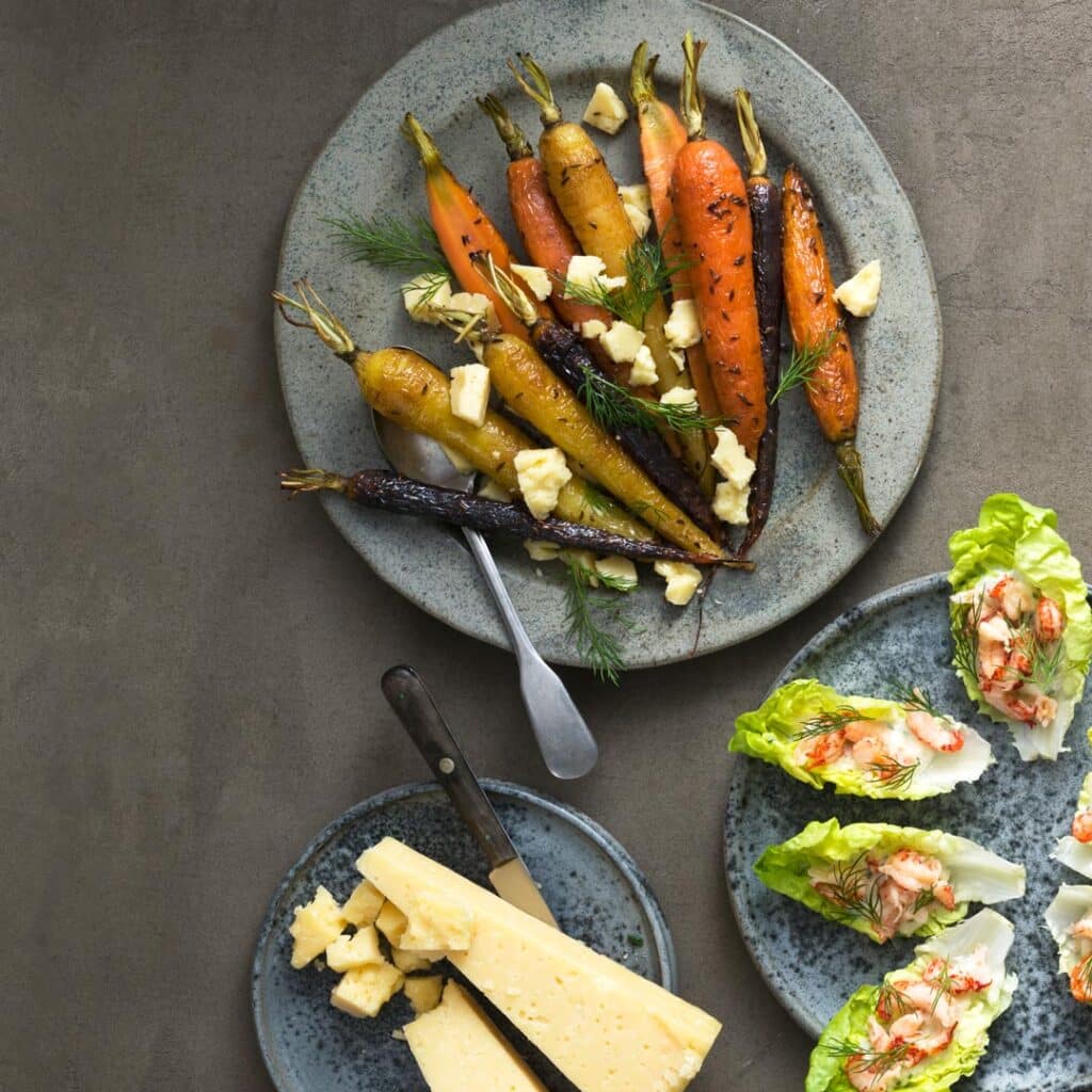 ugnsbakad falukorv,västerbottensost Västerbottensost®