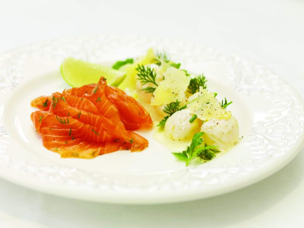 pizza bianco,prosciutto,potatis Västerbottensost®