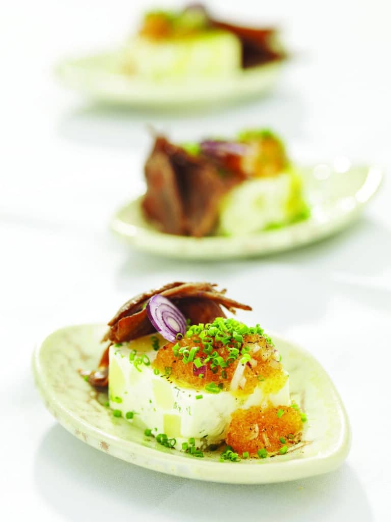 friterad västerbottensost,hjortronsylt Västerbottensost®